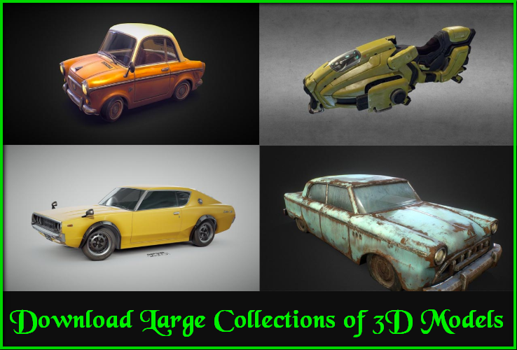 Download Free Large Collections Of 3d Models